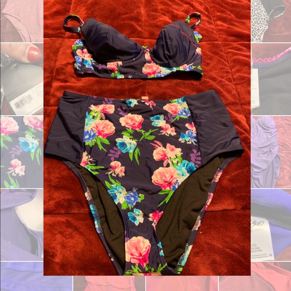 Swimsuit For All Two Piece High waisted Swimsuit